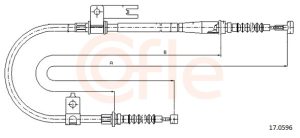 Cablu frana de parcare MAZDA 323 F VI hatchback (BJ) 1.5 16V (BJ5W) benzina 88 cai COFLE 17.0596