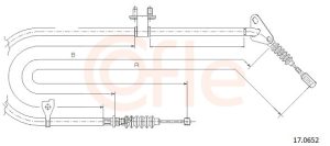 Cablu frana de parcare MAZDA 323 S IV (BG) 1.7 D (BG7P) diesel 56 cai COFLE 17.0652