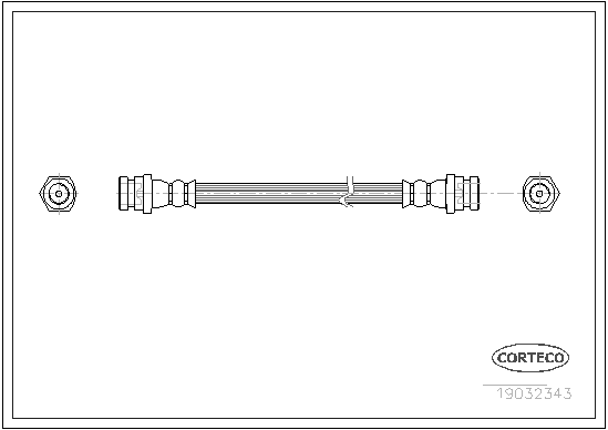 Furtun frana MAZDA 121 II (DB) 1.3 16V (DB3PA) benzina 53 cai CORTECO 19032343