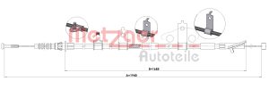 Cablu frana de parcare MAZDA 6 caroserie inchisa/combi (GJ) 2.0 benzina 165 cai METZGER 1.MA006