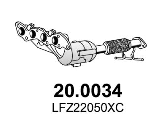 Catalizator MAZDA 3 (BK) 2.0 (BKEP) benzina 150 cai ASSO 20.0034