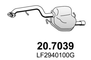 Toba esapament finala MAZDA 5 (CR) 1.8 (CR19) benzina 116 cai ASSO 20.7039