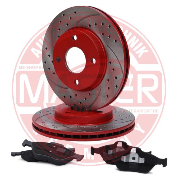Set frana frana disc MAZDA 121 III (JASM, JBSM) 1.3 benzina 50 cai MASTERSPORT GERMANY 202221721