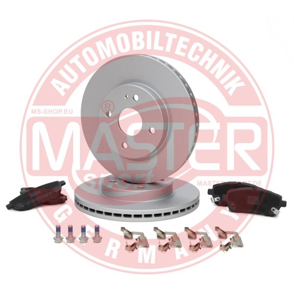Set frana frana disc MAZDA 2 (DE_, DH_) 1.5 MZR (DE5FS) benzina 102 cai MASTERSPORT GERMANY 202301120