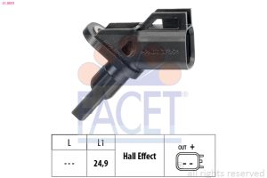 Senzor turatie roata MAZDA 3 (BL) 2.2 MZR CD (BL10) diesel 150 cai FACET 21.0001