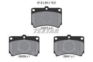 Placute frana MAZDA 323 III Hatchback (BF) 1.7 D (BF7S) diesel 54 cai TEXTAR 2127702