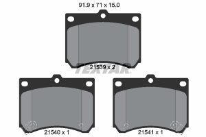Placute frana MAZDA 323 C IV (BG) 1.8 16V Turbo 4WD (BG8S) benzina 185 cai TEXTAR 2153901