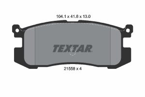 Placute frana MAZDA 626 III cupe (GD) 2.2 12V (GD102) benzina 115 cai TEXTAR 2155801