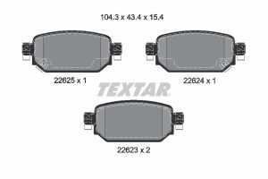 Placute frana MAZDA 3 limuzina (BM_, BN_) 1.5 D (BMLFP, BMLFS) diesel 105 cai TEXTAR 2262301
