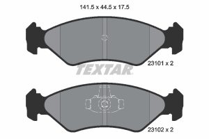 Placute frana MAZDA 121 III (JASM, JBSM) 1.25 benzina 75 cai TEXTAR 2310101