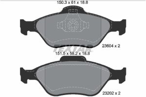 Placute frana MAZDA 2 (DY) 1.2 (DY3W) benzina 75 cai TEXTAR 2360406