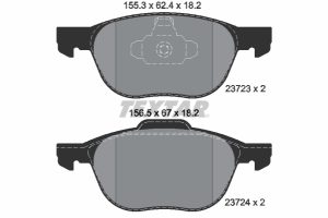 Placute frana MAZDA 3 (BL) 2.2 MZR CD (BL10) diesel 185 cai TEXTAR 2372301