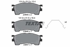 Placute frana MAZDA 323 F VI hatchback (BJ) 1.8 Astina (BJ10P) benzina 125 cai TEXTAR 2384504