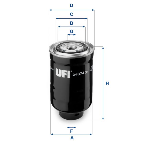 Filtru combustibil MAZDA 6 combi (GJ, GL) 2.2 D AWD diesel 150 cai UFI 24.374.00