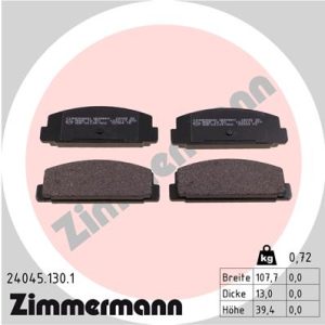 Placute frana MAZDA 6 combi (GH) 2.5 MZR (GH5FW) benzina 170 cai ZIMMERMANN 24045.130.1