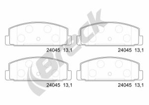 Placute frana MAZDA 6 limuzina (GH) 2.0 MZR (GHEFP) benzina 155 cai BRECK 24045 00 704 00