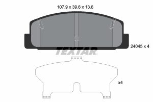 Placute frana MAZDA 6 combi (GH) 2.5 MZR (GH5FW) benzina 170 cai TEXTAR 2404501