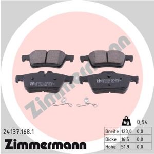Placute frana MAZDA 3 (BL) 2.2 MZR CD (BL10) diesel 185 cai ZIMMERMANN 24137.168.1