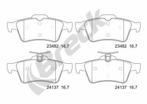 Placute frana MAZDA 3 (BK) 1.6 (BK14) benzina 105 cai BRECK 24137 00 702 00