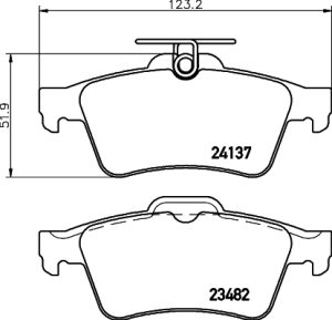 Placute frana MAZDA 5 (CR) 1.8 (CR19) benzina 116 cai DON PCP1012
