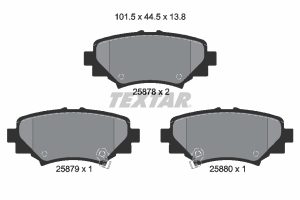 Placute frana MAZDA 3 (BM, BN) 1.5 D (BMLFS, BM4, BN4) diesel 105 cai TEXTAR 2587801