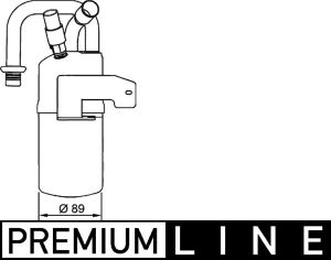 Uscator aer conditionat MAZDA 2 (DY) 1.2 (DY3W) benzina 75 cai MAHLE ORIGINAL AD 274 000P