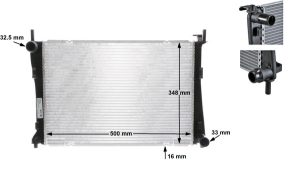 Radiator racire motor MAZDA 2 (DY) 1.2 (DY3W) benzina 75 cai MAHLE ORIGINAL CR 1355 000S