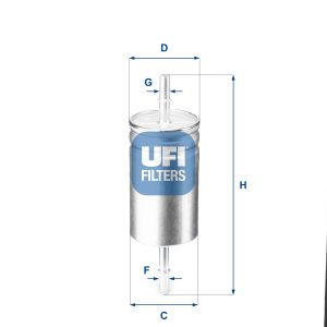 Filtru combustibil MAZDA 3 limuzina (BK) 2.0 (BKEP) benzina 150 cai UFI 31.842.00