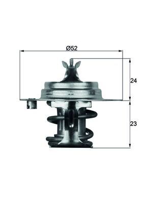 Termostat lichid racire MAZDA 1000 (FA3) 1.0 benzina 45 cai MAHLE ORIGINAL TX 7 88D