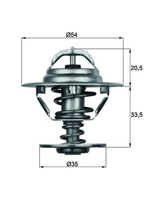 Termostat lichid racire MAZDA 323 S IV (BG) 1.7 D (BG7P) diesel 56 cai MAHLE ORIGINAL TX 8 83D