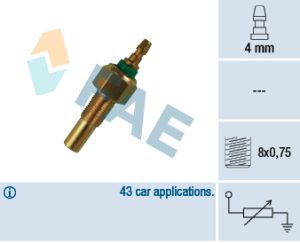 Senzor temperatura lichid de racire MAZDA 323 III Hatchback (BF) 1.7 D (BF7S) diesel 54 cai FAE 32170