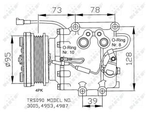 Compresor climatizare MAZDA 323 S V (BA) 1.5 16V (BA11) benzina 88 cai NRF 32236
