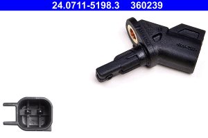 Senzor turatie roata MAZDA 3 (BK) 2.3 MZR (BK3P) benzina 156 cai ATE 24.0711-5198.3