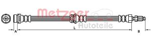 Furtun frana MAZDA 3 (BL) 1.6 MZR (BL14) benzina 105 cai METZGER 4110038