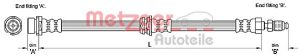 Furtun frana MAZDA 2 (DY) 1.2 (DY3W) benzina 75 cai METZGER 4110240