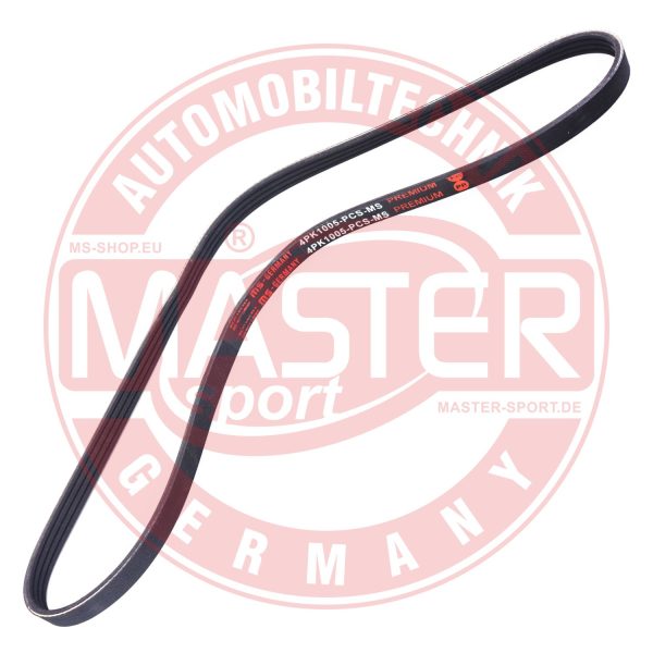 Curea transmisie cu caneluri MAZDA 323 F V (BA) 1.5 16V (BA11) benzina 88 cai MASTERSPORT GERMANY 4PK1005-PCS-MS