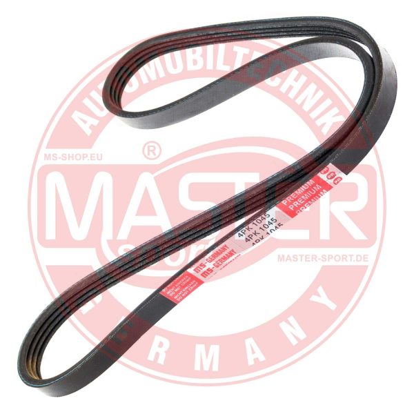 Curea transmisie cu caneluri MAZDA 323 I (FA) 1.0 (FA4PS) benzina 45 cai MASTERSPORT GERMANY 4PK1045-PCS-MS