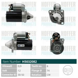 Electromotor MAZDA 323 III Station Wagon (BW) 1.5 (BW5W, BW105) benzina 75 cai HOFFER H5032082