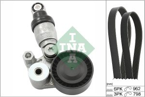 Set curea transmisie cu caneluri MAZDA 3 hatchback (BP) 2.0 SKYACTIV-G (BP5H, BP6H) benzina 150 cai INA 529 0431 10