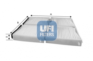 Filtru polen MAZDA 323 F VI hatchback (BJ) 1.6 (BJ10M) benzina 95 cai UFI 53.235.00