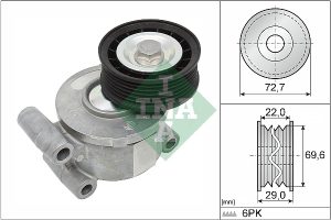 Intinzator curea transmisie MAZDA 3 (BL) 2.0 (BLFFW, BL107, BLFFP) benzina 154 cai INA 534 0249 10