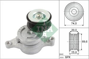 Intinzator curea transmisie MAZDA 3 limuzina (BM_, BN_) 1.6 (BM6FJ) benzina 105 cai INA 534 0457 10