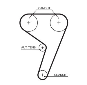 Curea de distributie MAZDA 121 III (JASM, JBSM) 1.25 benzina 75 cai GATES 5433XS