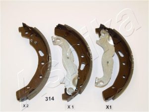 Set saboti frana MAZDA 2 (DE_, DH_) 1.3 (DE3FS) benzina 75 cai ASHIKA 55-03-314