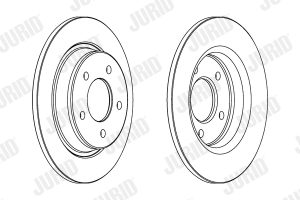 Disc frana MAZDA 3 limuzina (BL) 2.2 MZR CD (BL10) diesel 150 cai JURID 563043JC