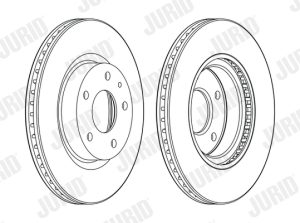 Disc frana MAZDA 3 (BM, BN) 1.5 D (BMLFS, BM4, BN4) diesel 105 cai JURID 563119JC