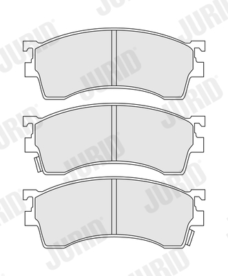 Placute frana MAZDA 323 S VI limuzina (BJ) 1.8 Protege (BJ10M) benzina 125 cai JURID 572434J