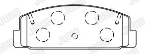 Placute frana MAZDA 323 C IV (BG) 1.7 D (BG7S) diesel 56 cai JURID 572490J
