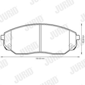 Placute frana MAZDA 626 II Hatchback (GC) 1.6 (GC1061) benzina 75 cai JURID 572511J