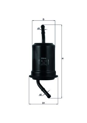 Filtru combustibil MAZDA 121 II (DB) 1.3 16V (DB3PA) benzina 53 cai KNECHT KL 115